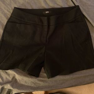 Black textured shorts